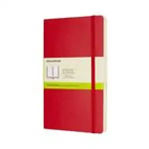 Cuaderno Moleskine Classic large liso tapa flexible rojo escarlata