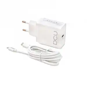 DCU Tecnologic Cargador 3A Power Delivery + Cable USB-C