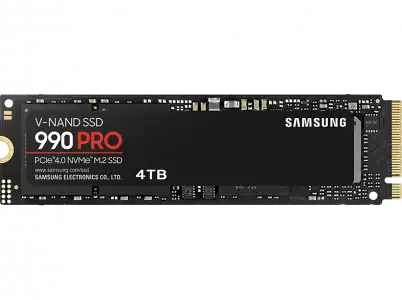 Disco duro SSD interno 4 TB - Samsung, MZ-V9P4T0B 990 PRO, 4TB, PCI Express 4.0, Negro