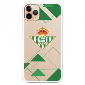 Funda Licencia Oficial Real Betis Balompié Escudo Fondo Transparente para iPhone 11 Pro Max