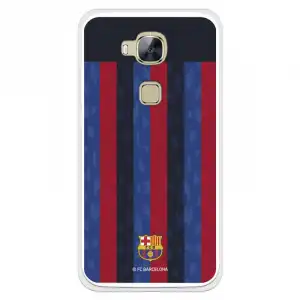 Funda Para Huawei G8 Del Fc Barcelona Fondo Rayas Verticales - Licencia Oficial Fc Barcelona