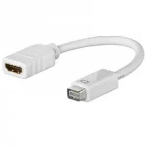 Goobay Cable Adaptador de Mini DVI a HDMI 10cm Blanco