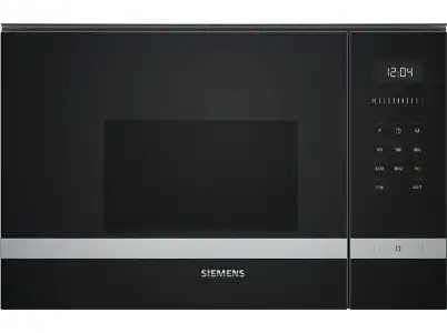 Microondas integrable - Siemens BF525LMS0, 800 W, 20 L, Descongelación, 5 potencias, Negro