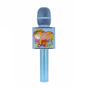 OTL Technologies Peppa Pig Micrófono Infantil Inalámbrico para Karaoke con Altavoz