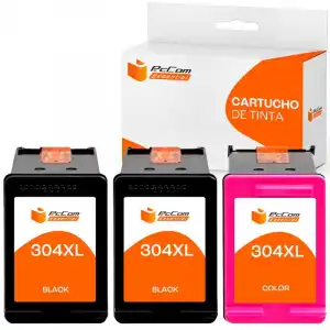 Pccom Essential HP 304XL Cartucho Tinta Compatible Negro/Tricolor Pack 3