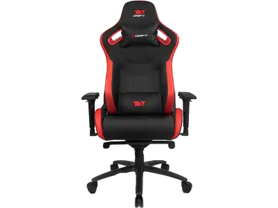 Silla gaming - Drift DR600, Reposabrazos 4D, Hasta 150 kg, Cojín cervical y lumbar, Reclinable, Rojo