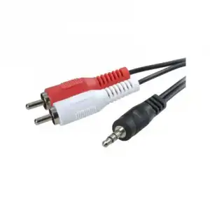 3Go CA101 Cable Audio Jack 3.5 a 2xRCA Macho/Macho 2m