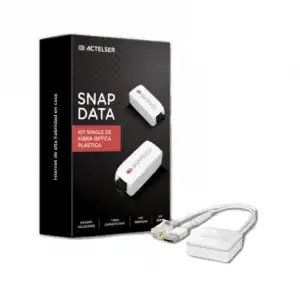 Actelser Kit Single Snap Data de Fibra Óptica Plástica 20m + Módulo WiFi