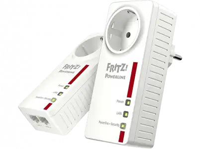 Adaptador PLC - AVM FRITZ! Powerline 1220E Set, 2 unidades, 1200mbps, LAN Gigabit, IPv6, Blanco