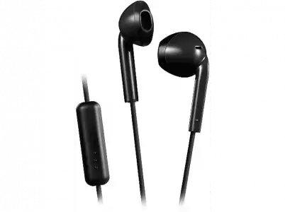 Auriculares de botón - JVC HA-F17M-B-E, De botón, Con cable, Micrófono, IPX2, Negro