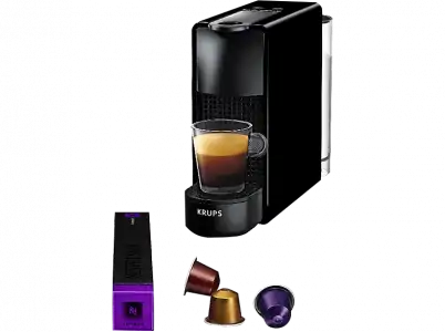 Cafetera de cápsulas - Nespresso® Krups XN1108 Essenza Mini, 19 bares, Negro