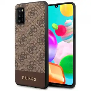 Cool Funda Licencia Guess Tela Marrón para Samsung Galaxy A41 A415