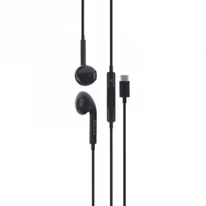 DCU Tecnologic Auriculares USB-C Negros