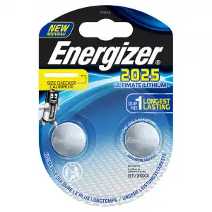 Energizer Ultimate Lithium Pilas CR2025 2 Unidades