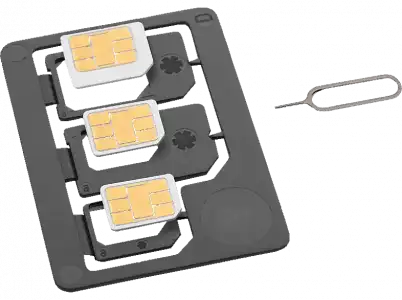 Kit adaptadores tarjeta SIM - ISY ISA-1400 Triple: MicroSIM NanoSIM