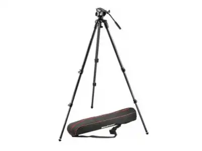 Manfrotto - Kit video MVK500C (trípode fibra carbono MPRO 535 + rótula MVH500A)