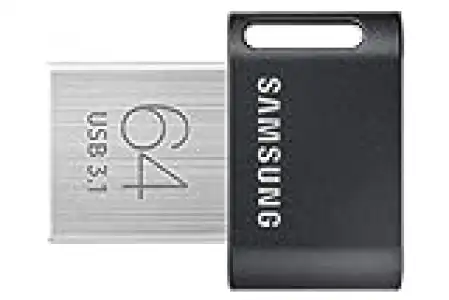 Memoria USB 64 GB - Samsung Fit Plus Unidad Flash, 3.1, 300 MB/s, Gris