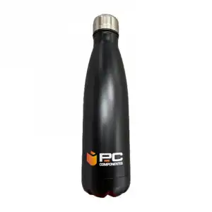 PcCom Botella Isotérmica Logo PcComponentes Negro
