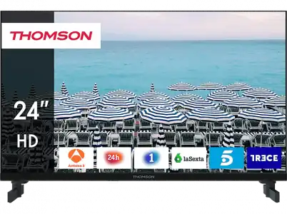 TV LED 24" - Thomson 24HD2S13, HD, HDMI, Triple sintonizador y CI+, Negro