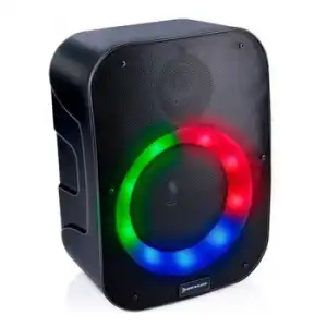 Altavoz Portátil Dunlop 20w Bluetooth Con Luces Led Negro