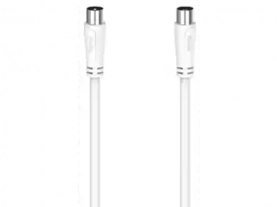 Cable de antena - Hama 00205046, Coaxial, 90 dB, 3 m, Blanco