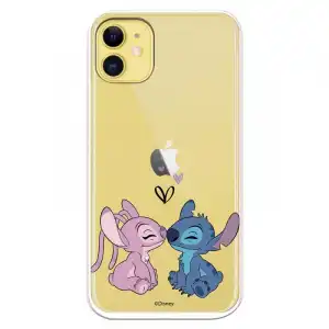 Funda Oficial de Disney Angel & Stitch Beso Lilo & Stitch para iPhone 11