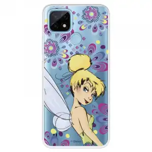 Funda Para Realme C21 Oficial De Disney Campanilla Flores - Peter Pan