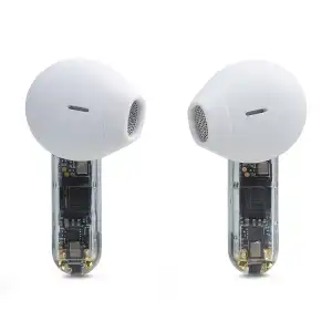 JBL - Auriculares De Botón Tune Flex True Wireless Ghost Blanco