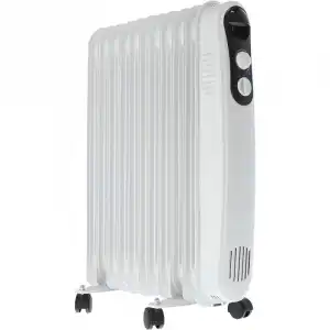 Kuken Radiador de Aceite 11 Elementos 2500W Blanco