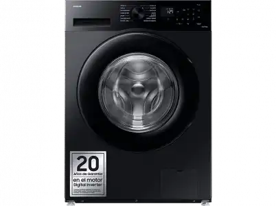 Lavadora carga frontal - Samsung WW90CGC04DABEC, 9kg, 1400 rpm, EcoBubble™, Función WiFi con SmartThings, Negro