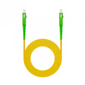 Nanocable Cable de Fibra Óptica SC/APC a SC/APC Monomodo Simplex LSZH 60m Amarillo