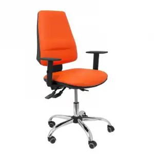 Piqueras y Crespo Elche S Silla 24 Horas Similpiel Naranja con Refuerzo Lumbar