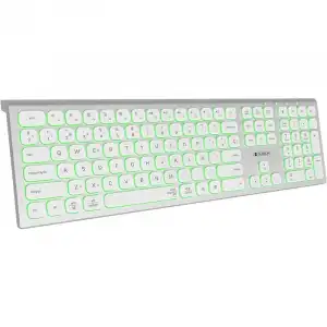 Subblim Master Teclado Inalámbrico Multidispositivo Retroiluminado Plata/Blanco