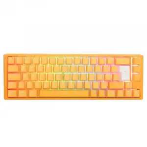 Teclado Ducky One 3 Yellow Ducky SF 65% Teclado Mecánico Gaming RGB Switch MX Brown Layout Portugués