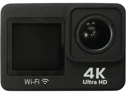 Videocámara deportiva - SK8 Élite Plus, Calidad 4K, MP4, 20 MP, Micro USB y HDMI Out, Negro