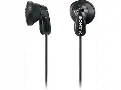 Auriculares de botón - Sony MDR-E9LPB, Iman Neodimio, Jack 3.5 mm, Cable Flexible, Negro