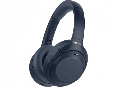 Auriculares inalámbricos - Sony WH-1000XM4L, Cancelación ruido (Noise Cancelling), 30h, Hi-Res, Carga Rápida, Con Asistente, Bluetooth, Diadema, Azul