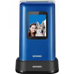 Brondi Amico Prezioso Telefono Cellulare Senior Blue Metal