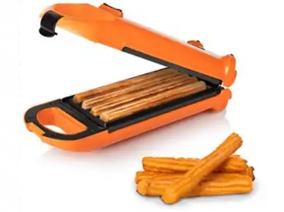 Churrera - Princess 132405, 700 W, Para 4 churros, Función volteo, Naranja