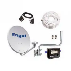 Engel Kit Satélite Antena 60cm + LNB + Satfinder + Accesorios