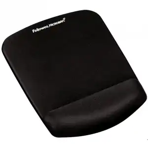 Fellowes Foam Plush Alfombrilla de Ratón con Reposamuñecas Negra