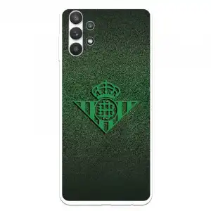 Funda Licencia Oficial Real Betis Balompié Escudo Verde Fondo trama para Samsung Galaxy A32 5G