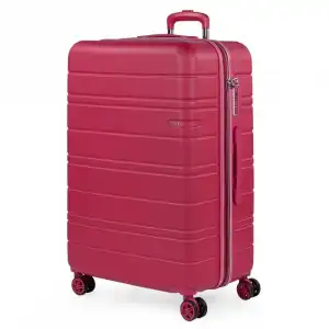 Maleta Grande San Marino En Abs Extensible Con Capacidad De 113l Con Tsa, Color Fresa