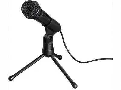 Micrófono - Hama MIC-P35 AllRound (139905), Trípode, Negro