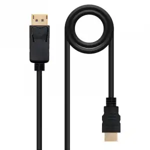 Nanocable Cable Conversor Displayport a HDMI Macho/Macho 1.5m Negro