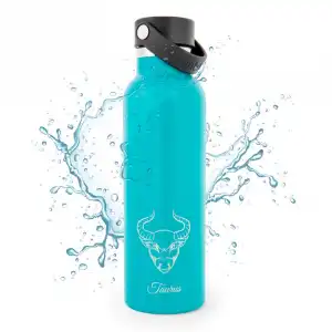 Runbott Zodiac Botella Térmica Sport De 0.6l Con Interior Cerámico Tauro Esmeralda