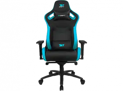 Silla gaming - Drift DR600, Reposabrazos 4D, Hasta 150 kg, Cojín cervical y lumbar, Reclinable, Azul