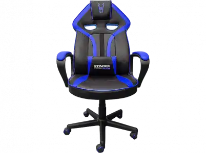 Silla gaming - Woxter Stinger Station Alien, Respaldo con ajuste automático, Azul