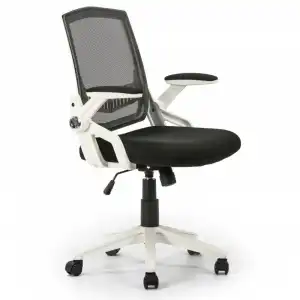 VS Venta-Stock Ergomax Silla de Oficina Reclinable Blanco/Negro
