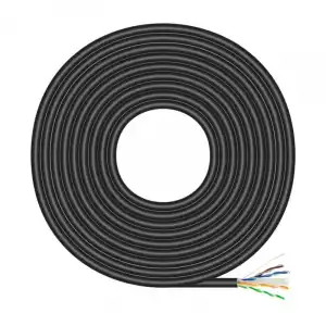 Aisens A135-0675 Bobina de Cable RJ45 UTP AWG23 Cat.6 100m Negro